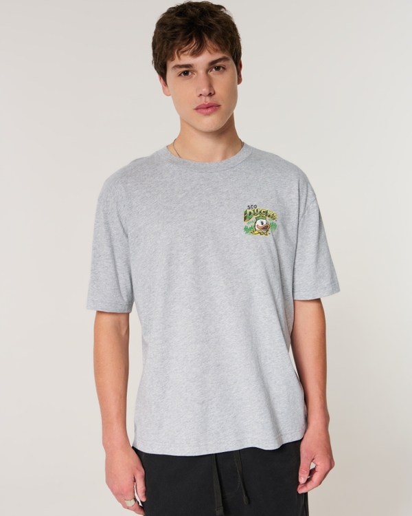 Boxy University of Oregon Ducks Graphic Tee, Heather Gray view 2