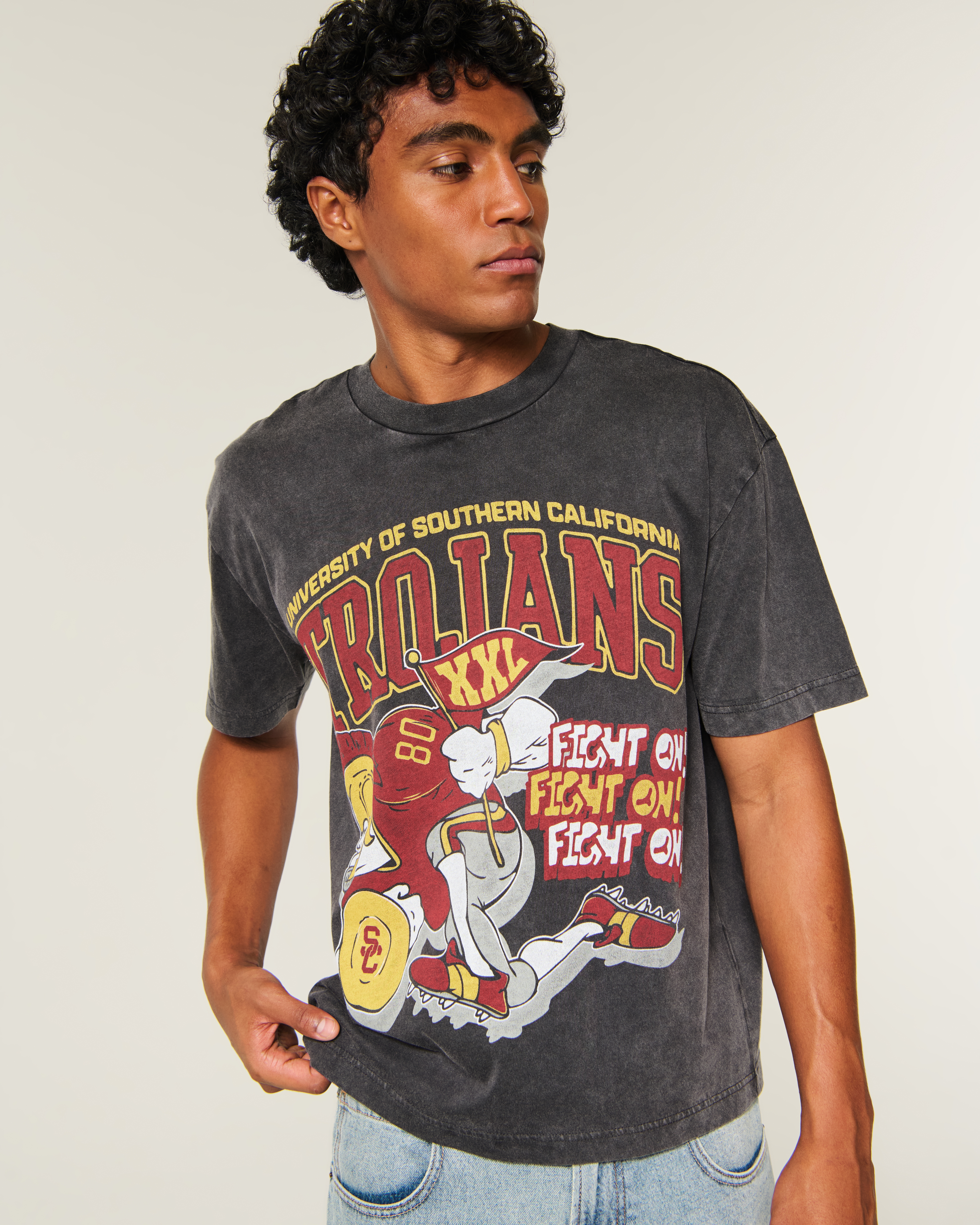 Boxy University of Southern California Trojans Graphic Tee