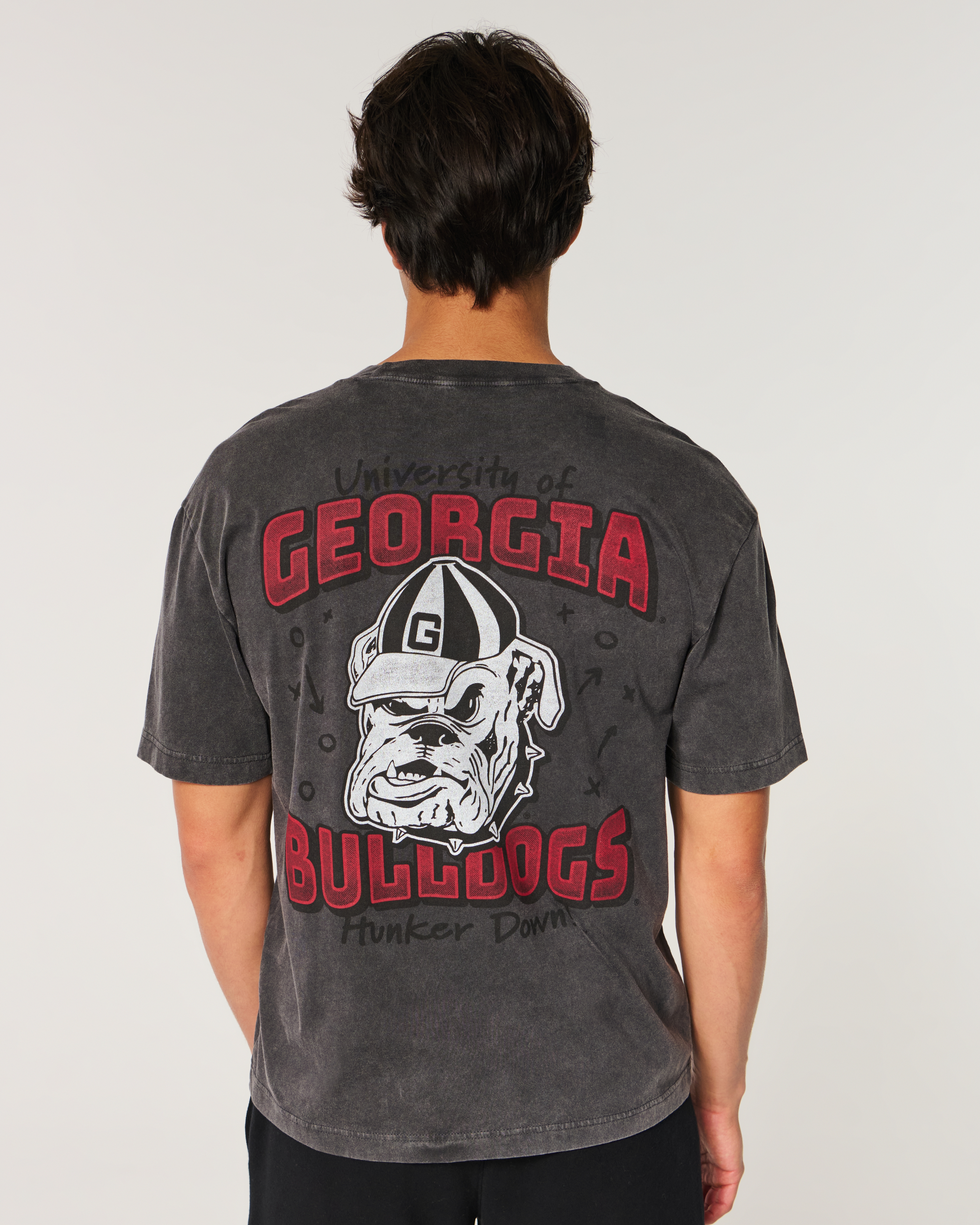 Boxy University of Georgia Bulldogs Graphic Tee
