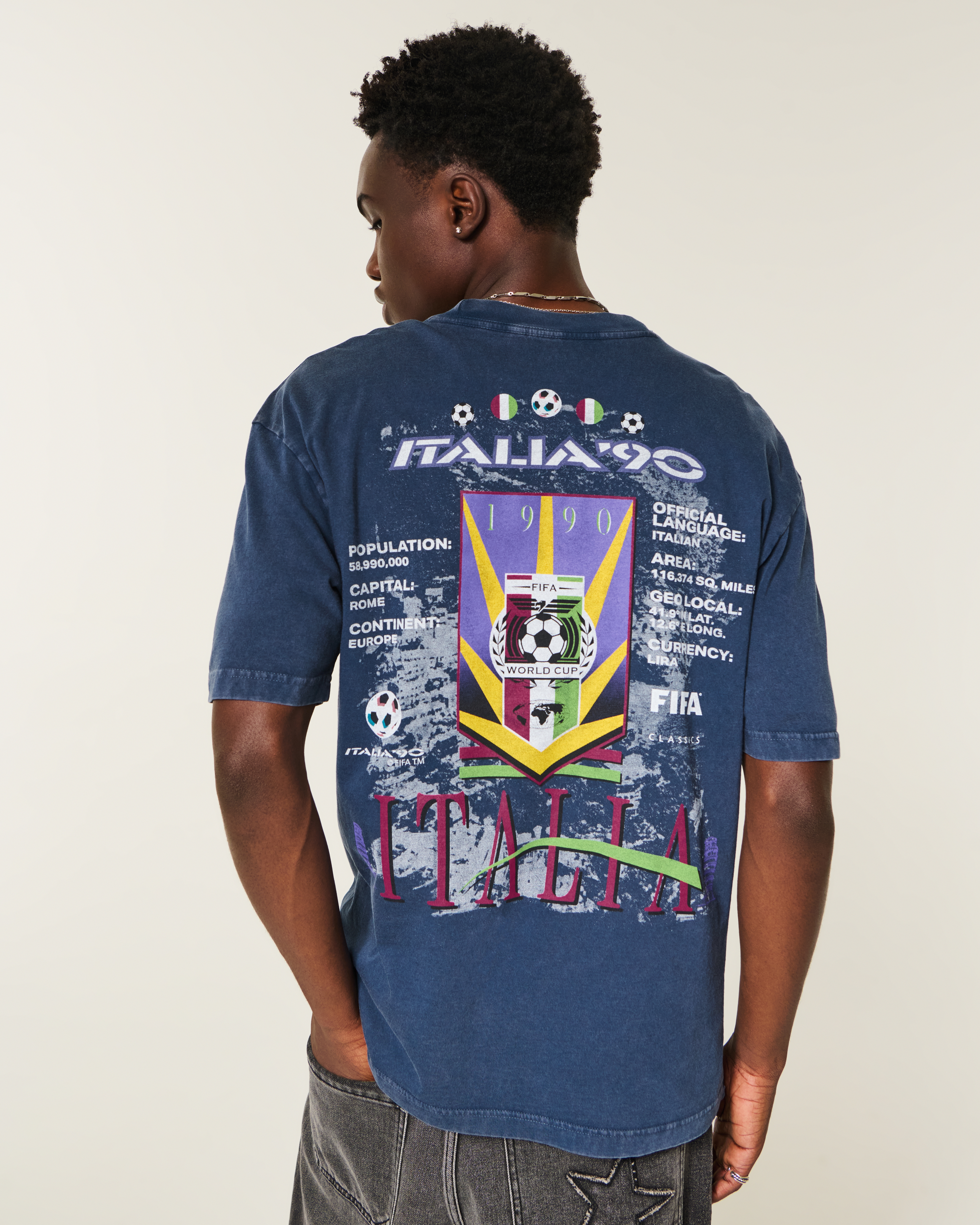 Boxy 1990 FIFA World Cup Italy Graphic Tee