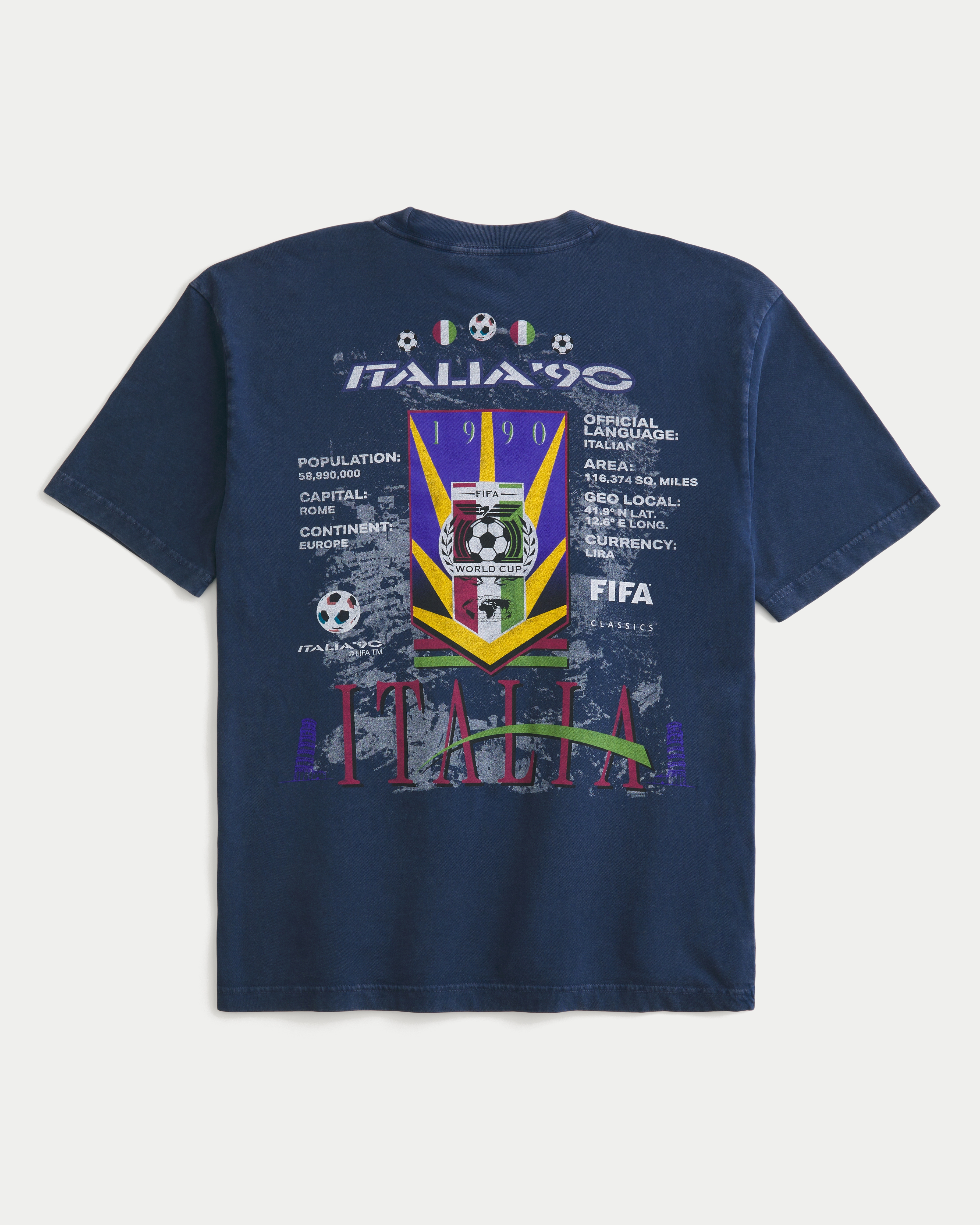 Boxy 1990 FIFA World Cup Italia Graphic Tee