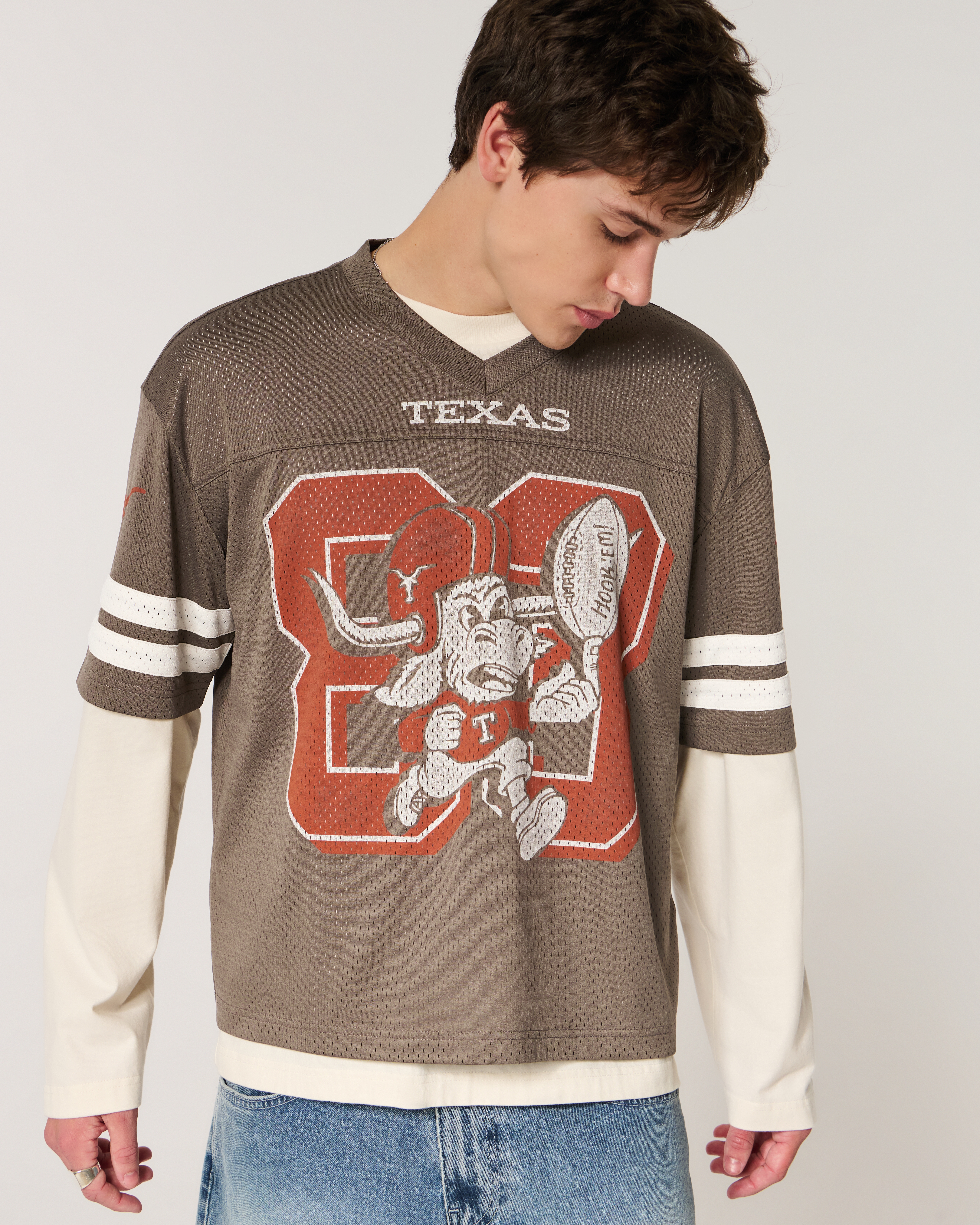 University of Texas Longhorns Graphic Football Jersey