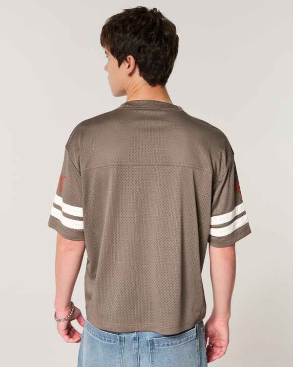 University of Texas Longhorns Graphic Football Jersey, Brown view 2