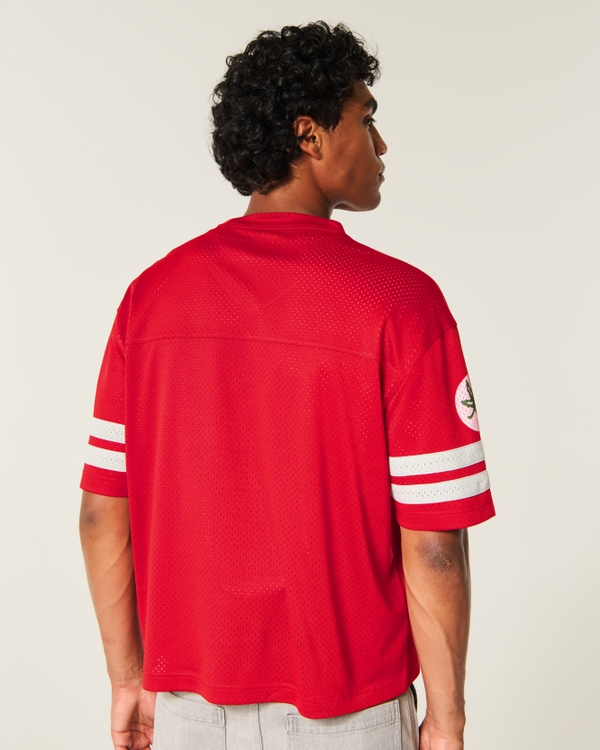 The Ohio State University Buckeyes Graphic Football Jersey, Red view 2
