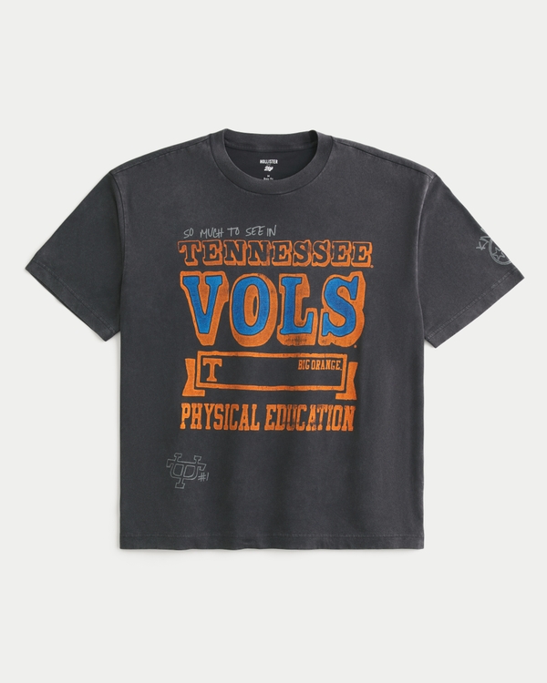 Boxy University of Tennessee Volunteers Graphic Tee, Charcoal view 1