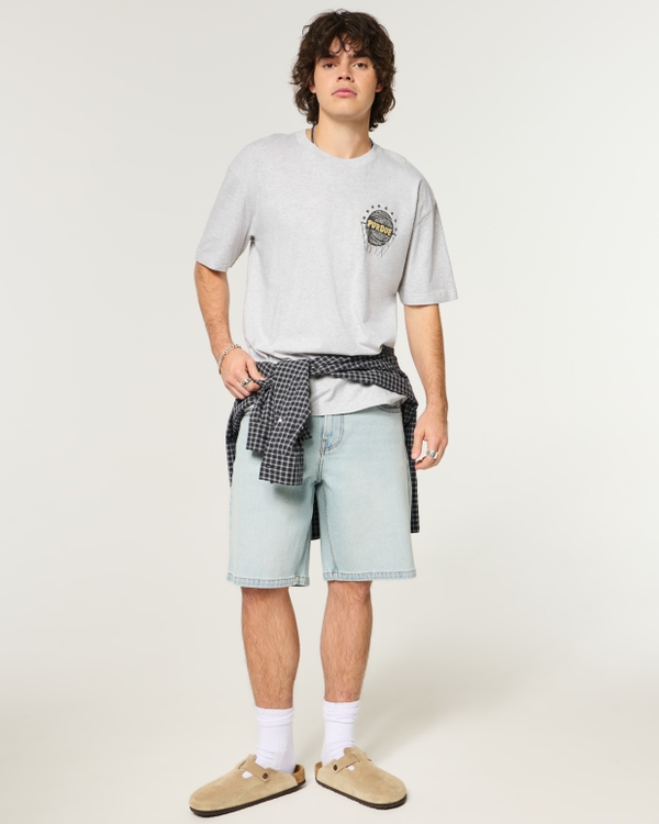 Purdue University Boilermakers Graphic Tee, Light Heather Gray view 2