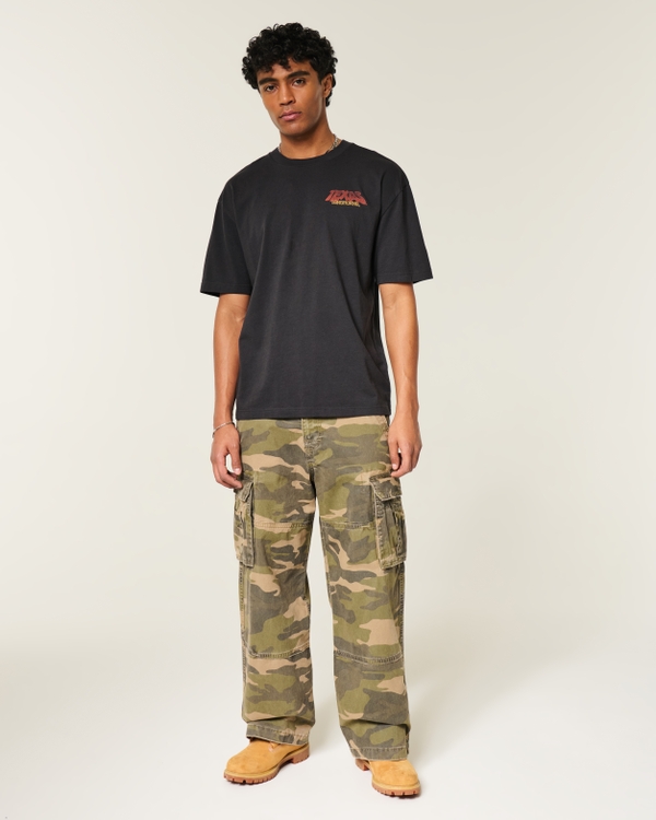 Boxy University of Texas at Austin Longhorns Graphic Tee, Faded Black view 2