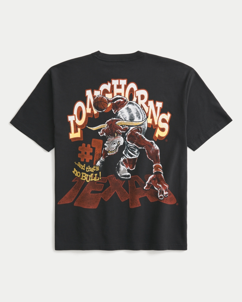 トップス UNIVERSAL PRODUCTS T.M BOX SHIRT Men's Boxy University of Texas at Austin Longhorns Graphic Tee