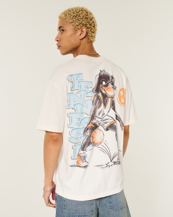 Boxy University of Tennessee Volunteers Graphic Tee, Cream view 2