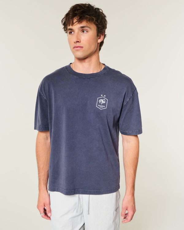 メンズ フランス代表フットボールチームのグラフィックTシャツ
