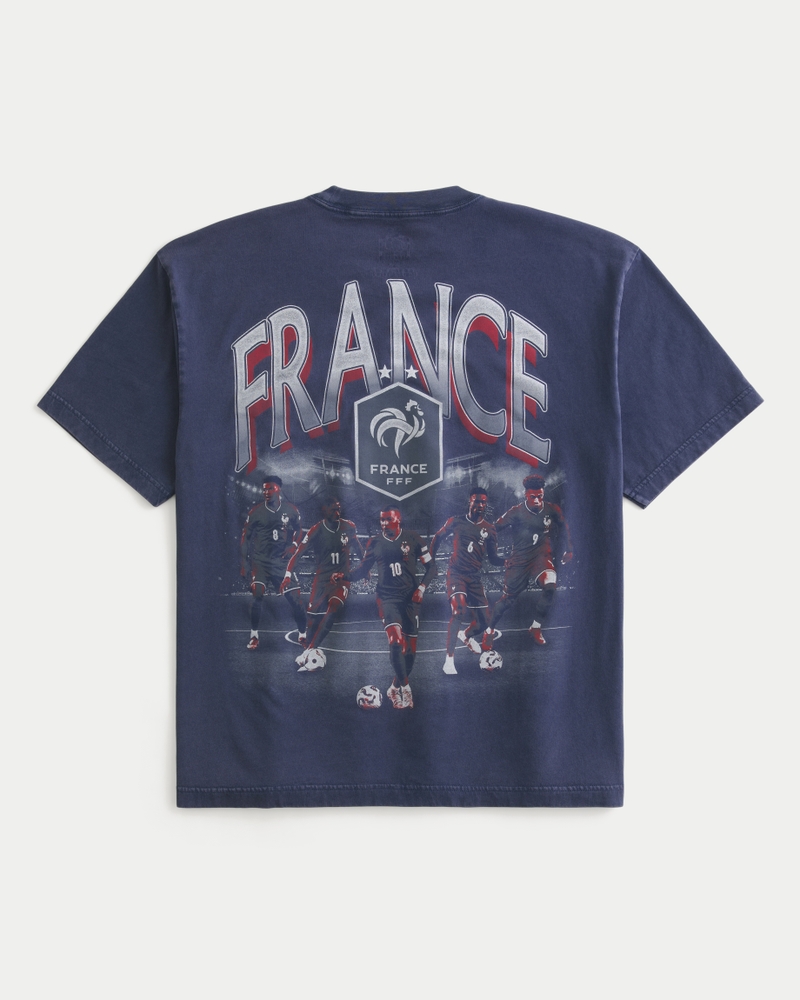 メンズ フランス代表フットボールチームのグラフィックTシャツ