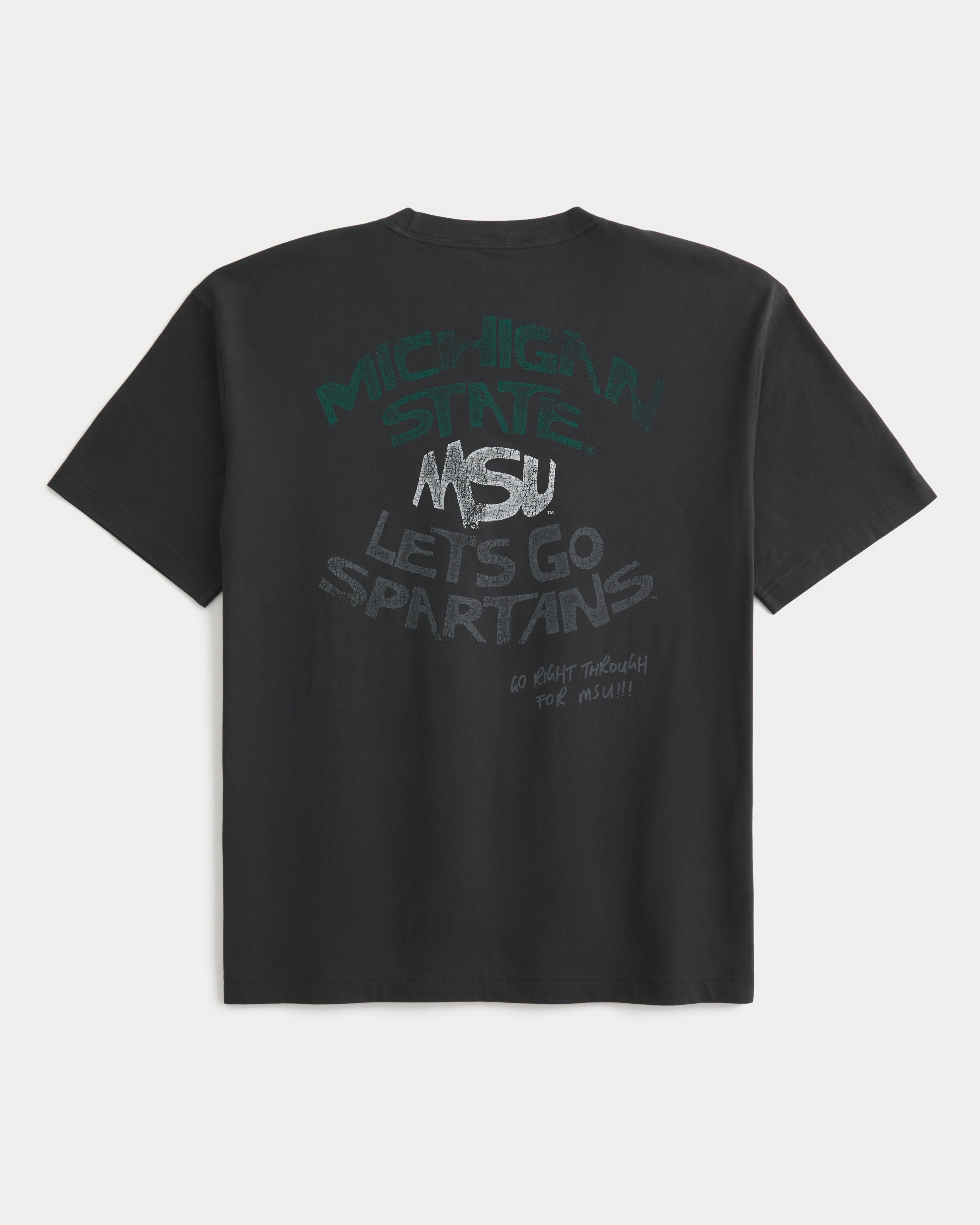 Boxy Michigan State University Spartans Graphic Pocket Tee