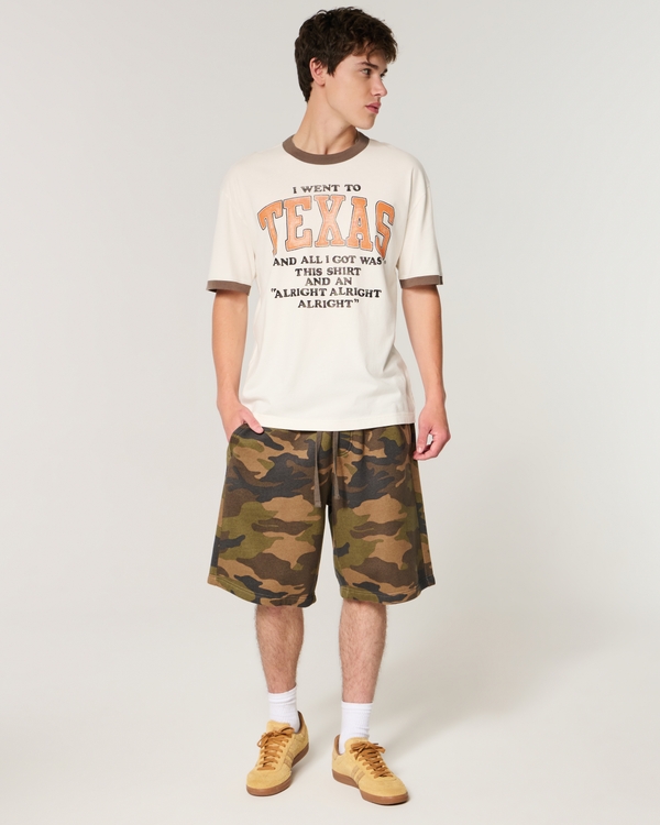 Boxy University of Texas at Austin Longhorns Graphic Tee, Cream view 2