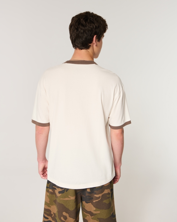 Boxy University of Texas at Austin Longhorns Graphic Tee, Cream view 2