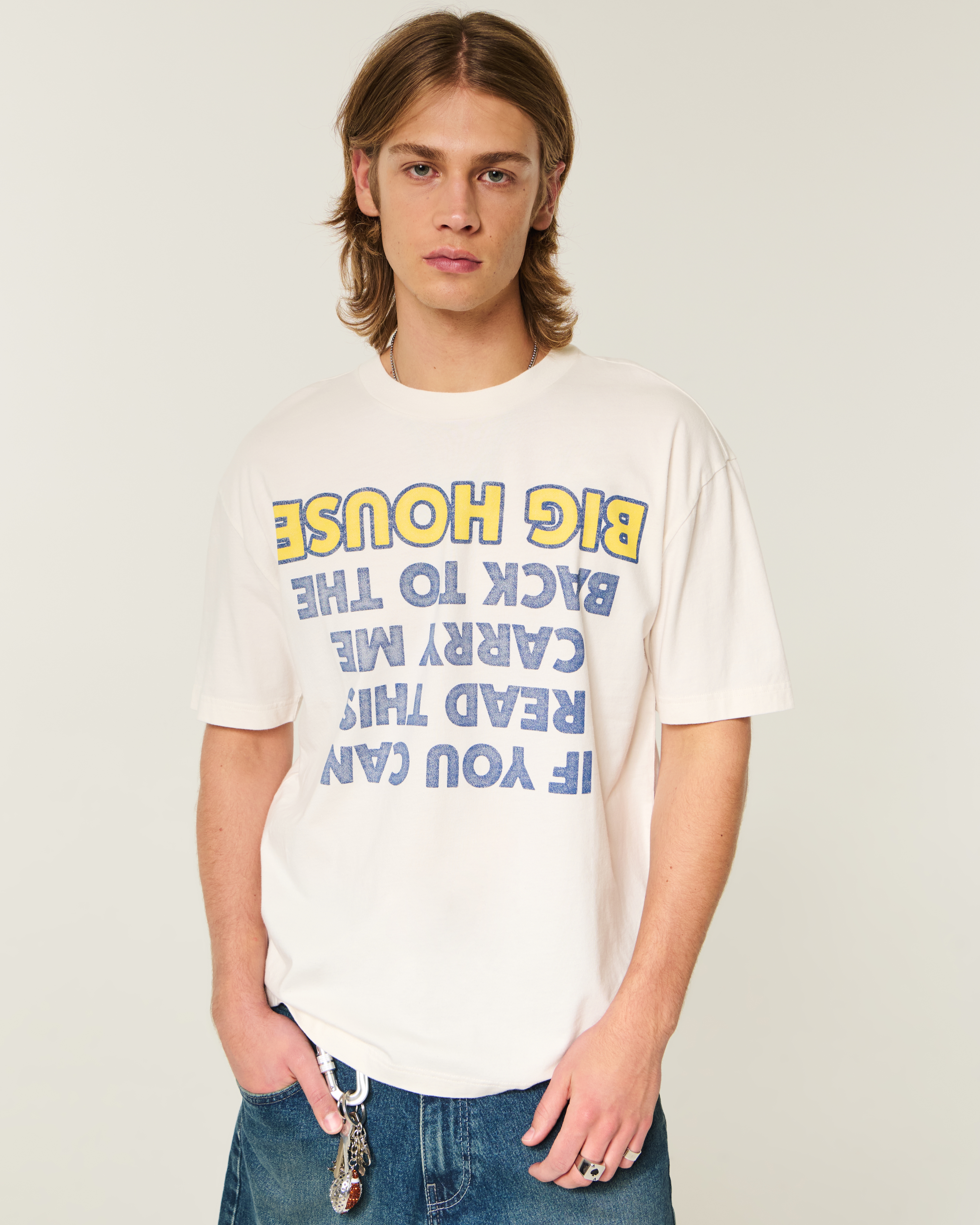 Boxy University of Michigan Wolverines Humor Graphic Tee