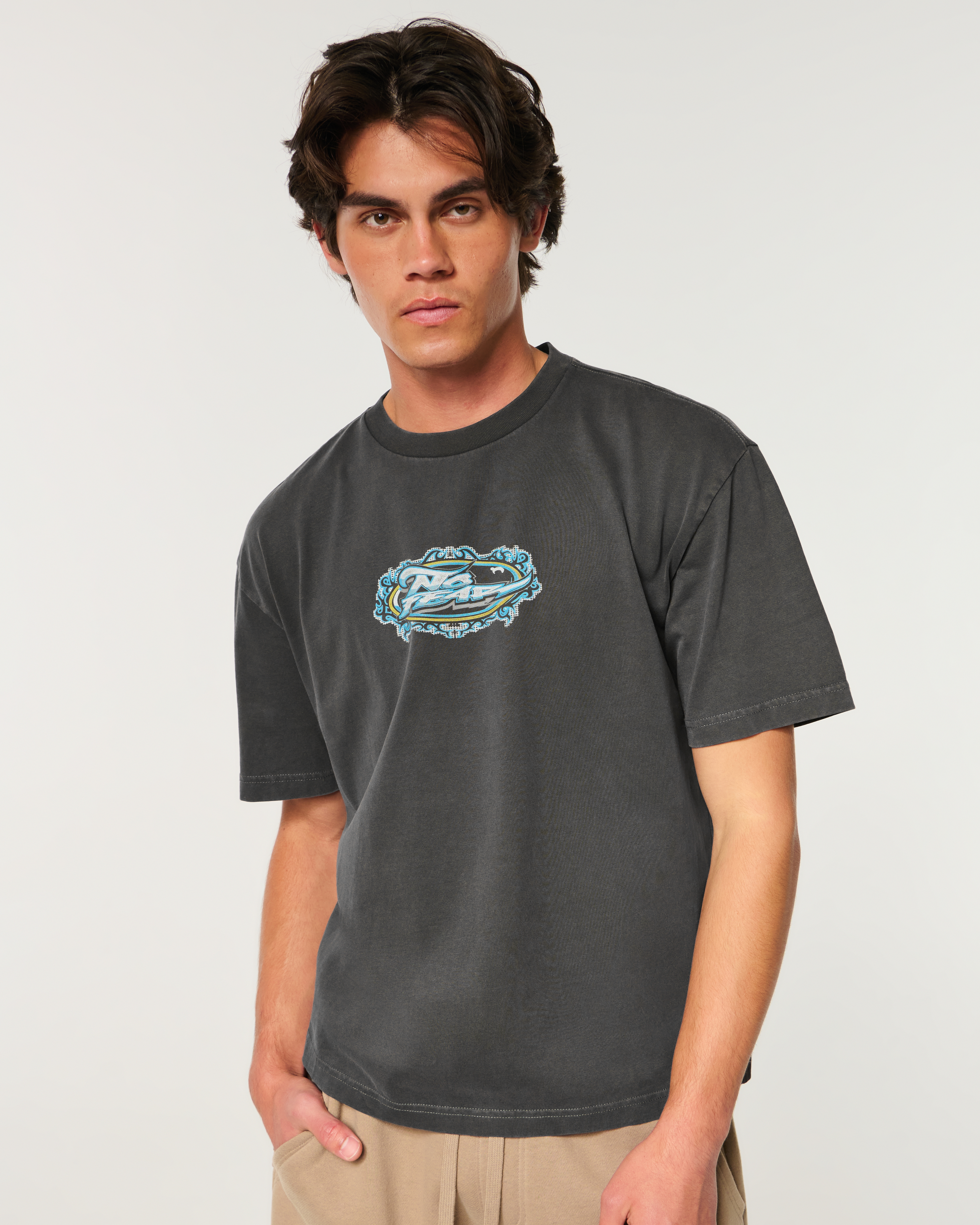 Boxy Heavyweight No Fear Graphic Tee