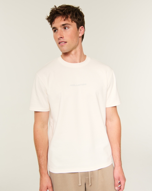Relaxed Logo Cooling Tee, Cream view 1