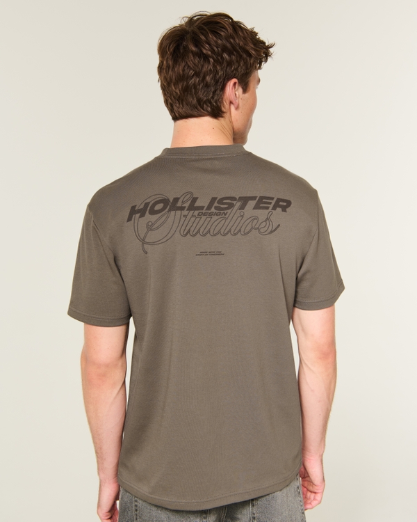 Relaxed Logo Cooling Tee, Brown view 2