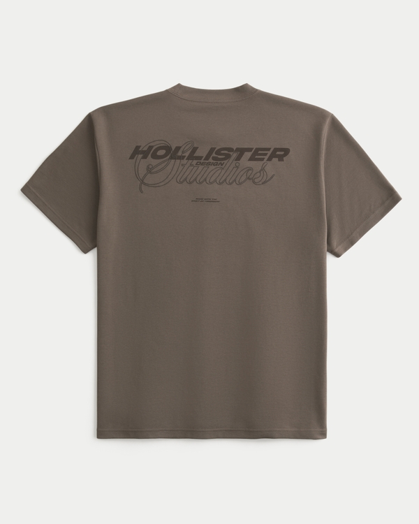 Relaxed Logo Cooling Tee, Brown view 1
