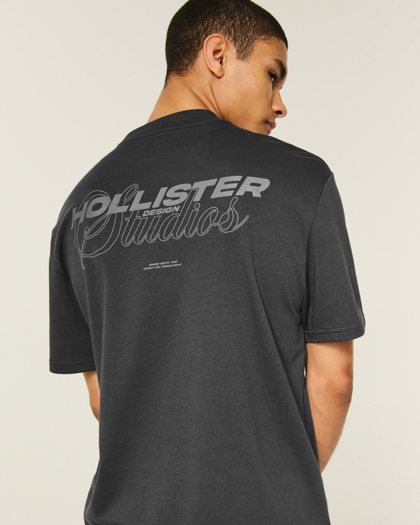 Relaxed Logo Cooling Tee, Charcoal view 1