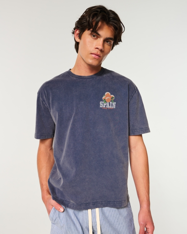 Men's Boxy Heavyweight Seville Spain Graphic Tee | Men's Tops