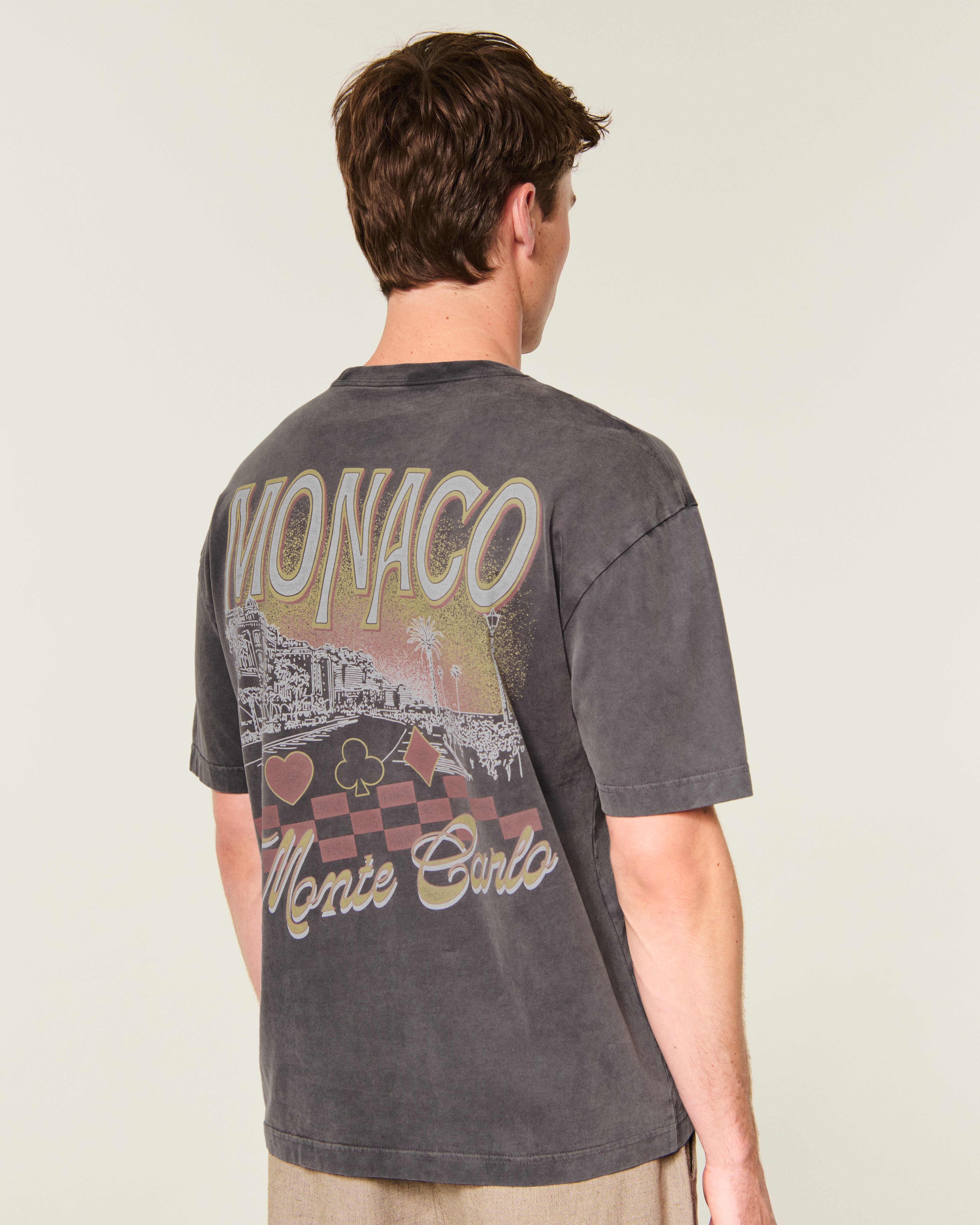 Boxy Heavyweight Monte Carlo Monaco Graphic Tee