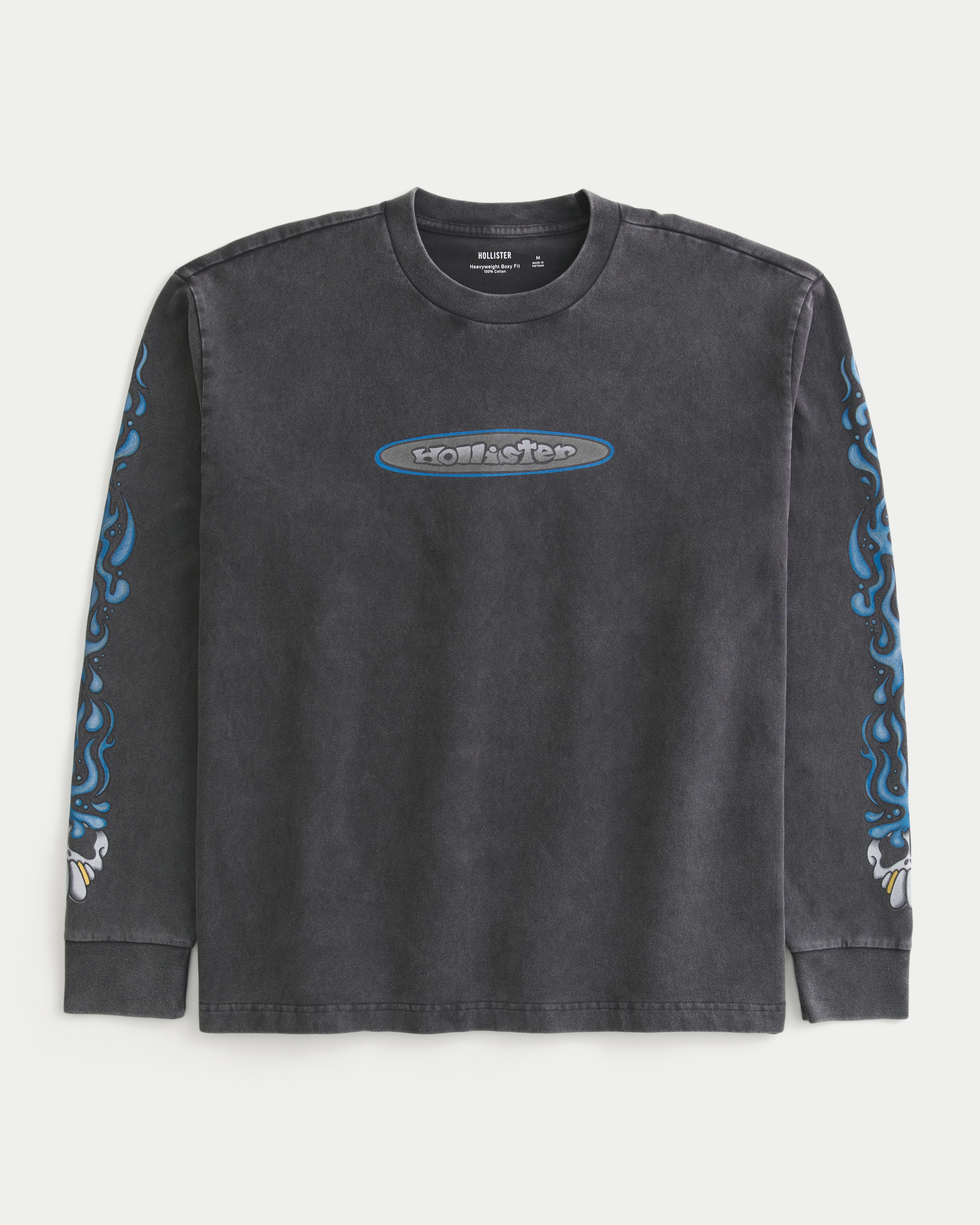 Boxy Heavyweight Long-Sleeve Logo Graphic Tee