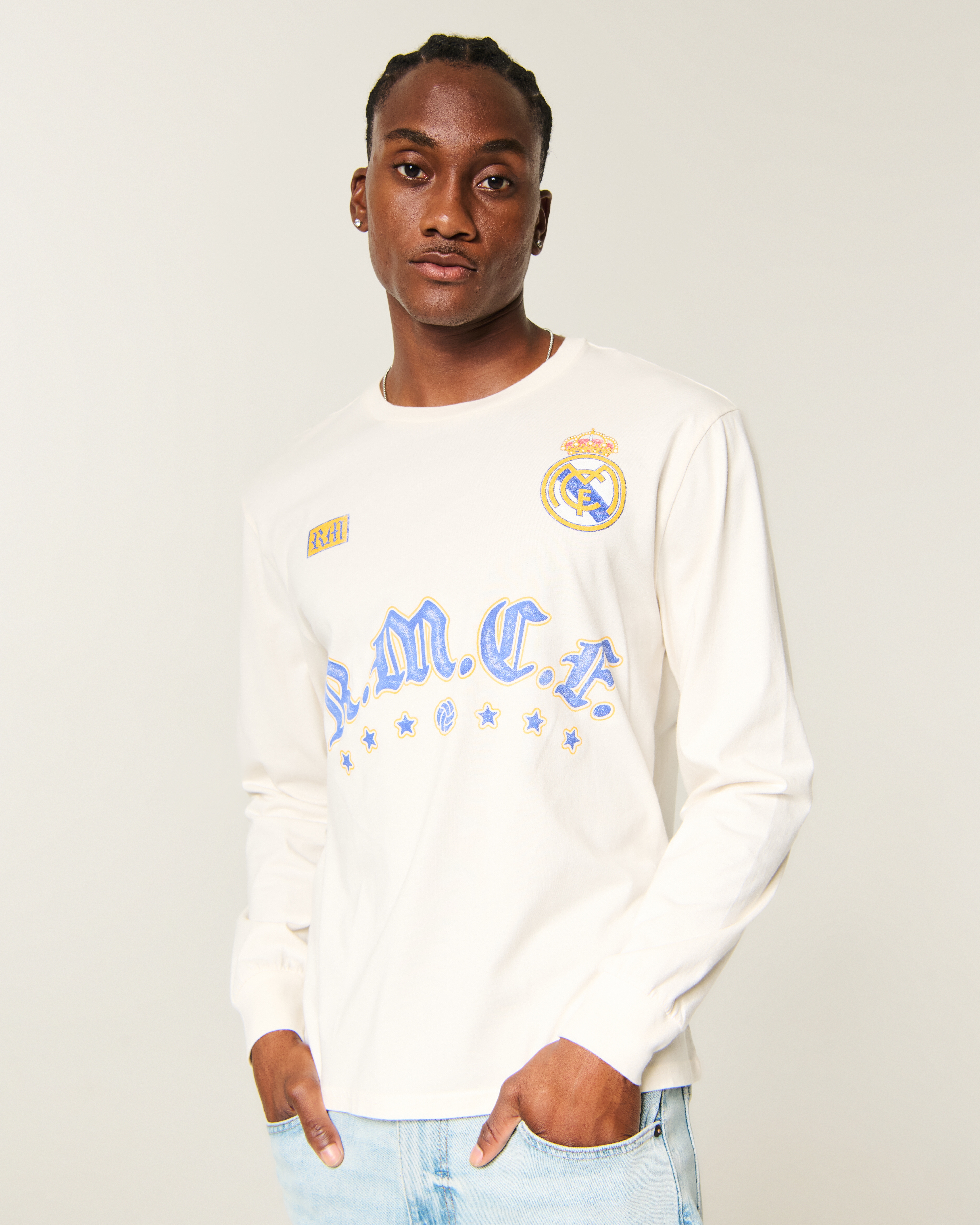 Long-Sleeve Real Madrid CF Graphic Tee