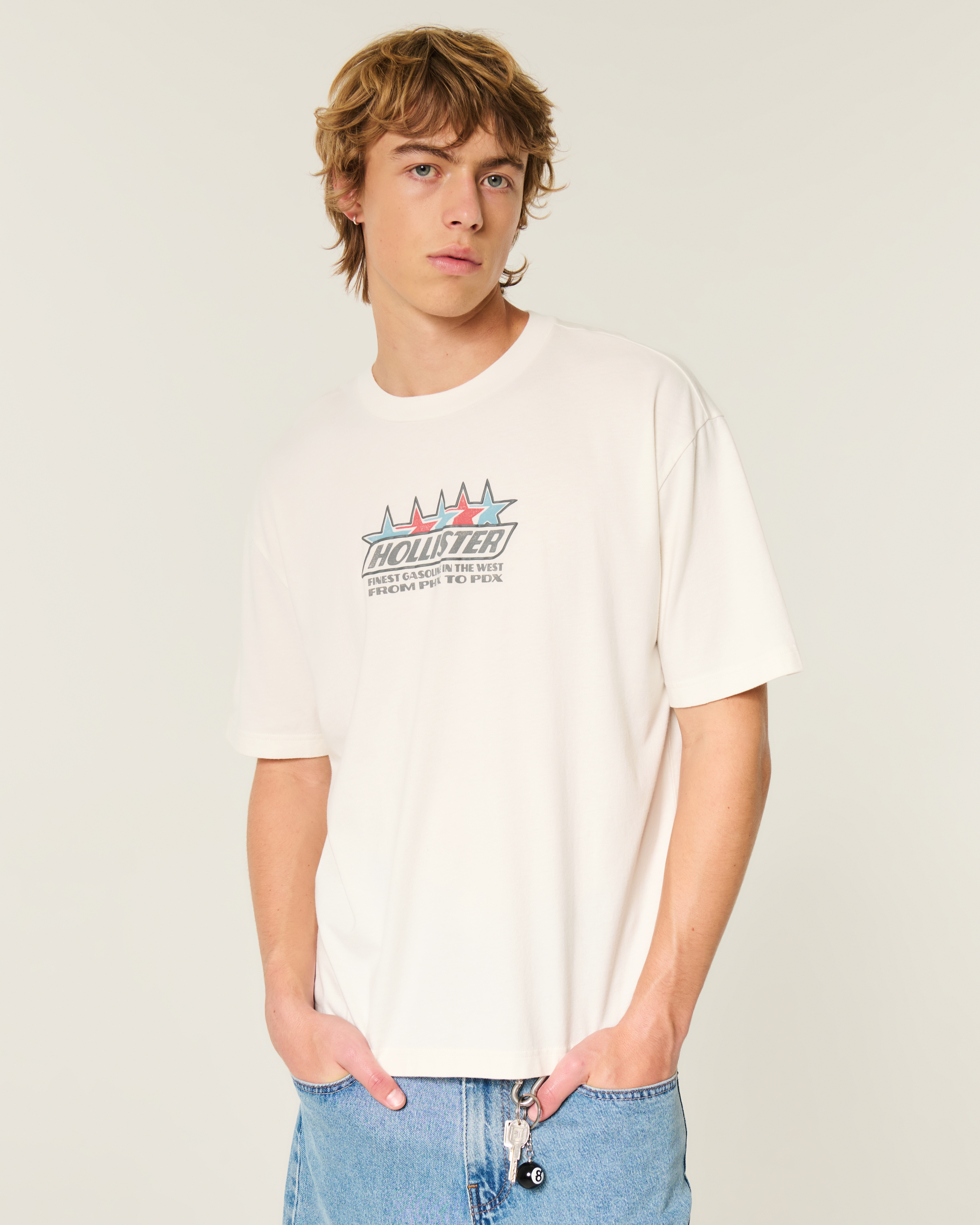 Boxy Cotton Logo Graphic Tee