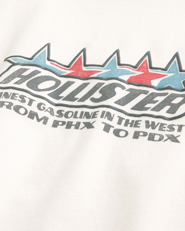 Men's Boxy Cotton Logo Graphic Tee | Men's Tops | HollisterCo.ca