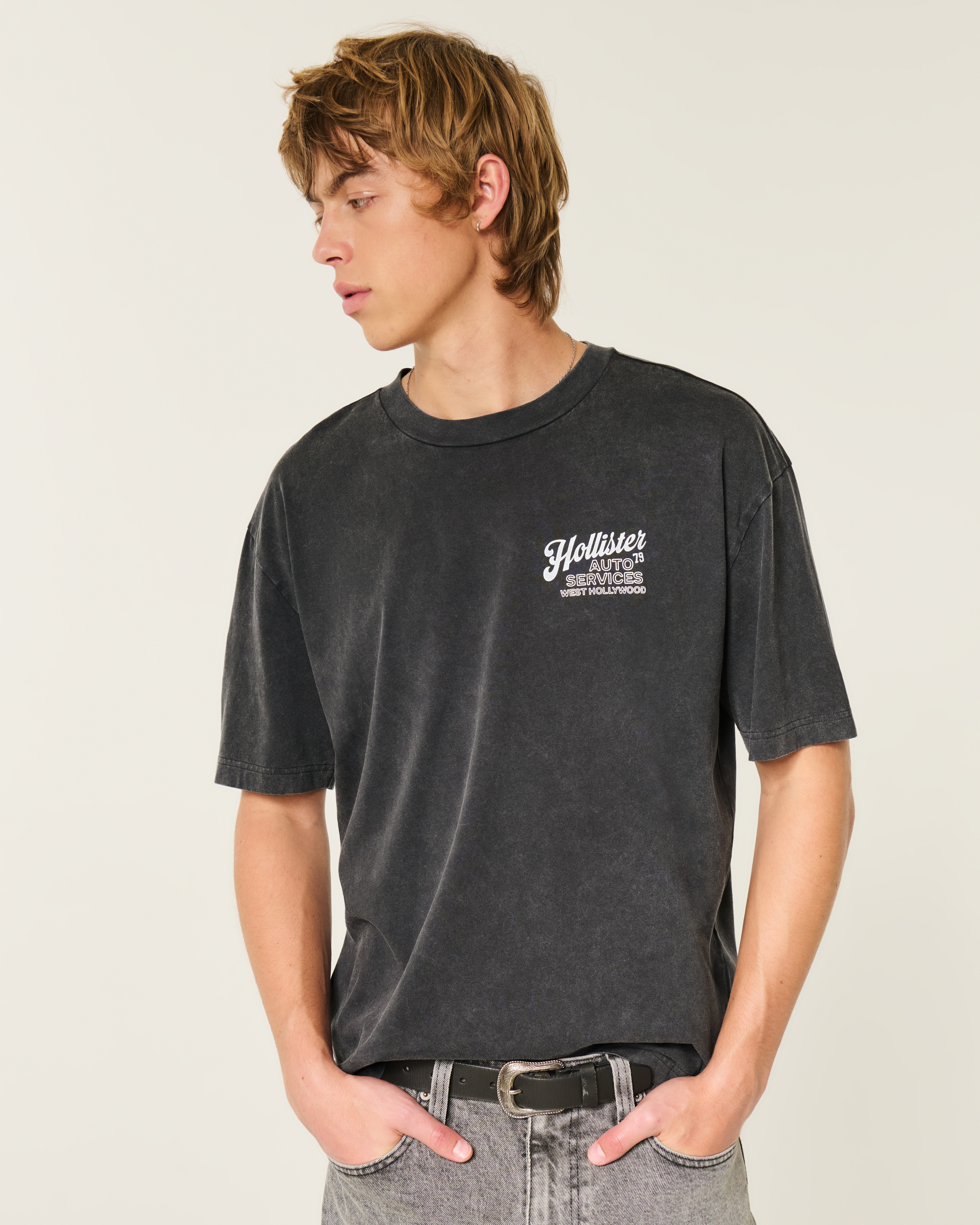 Boxy Cotton Logo Graphic Tee