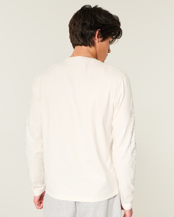 Men's Boxy Heavyweight Long-Sleeve Hollywood Graphic Tee | Men's