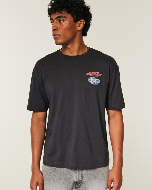 Boxy The Fast and the Furious Graphic Tee, Black view 2