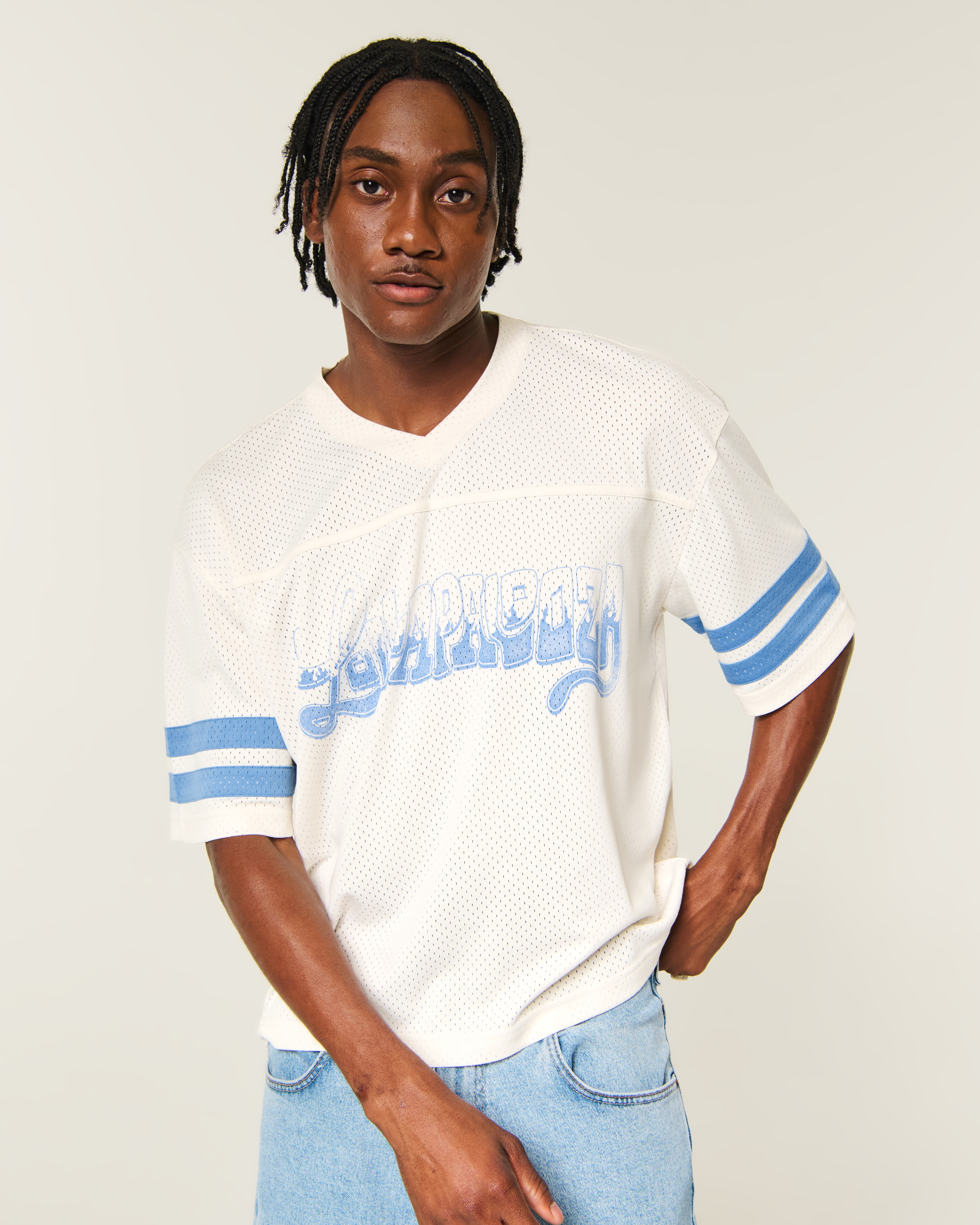 Super Boxy Lollapalooza Graphic Football Jersey