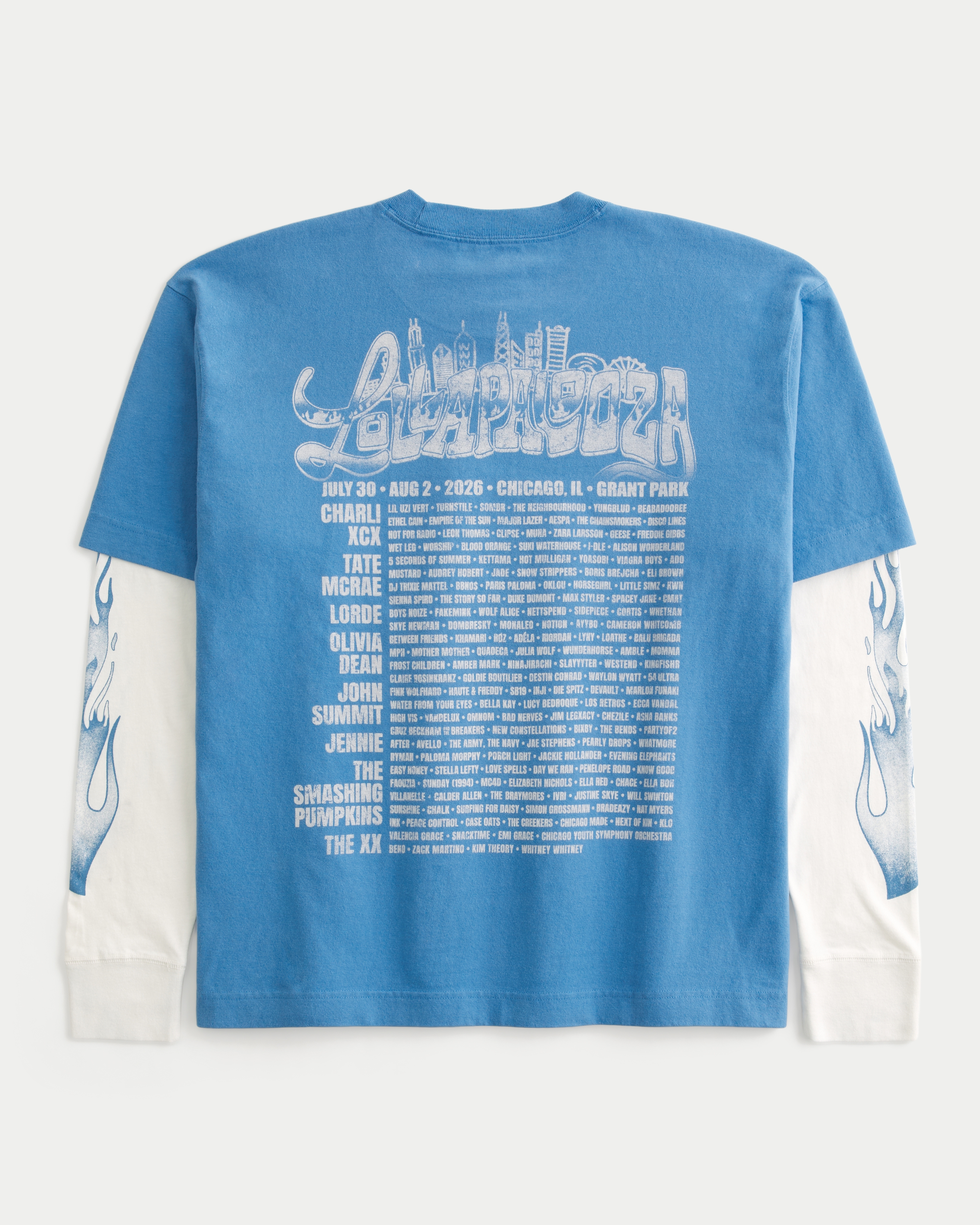 Long-Sleeve Twofer Lollapalooza Graphic Tee