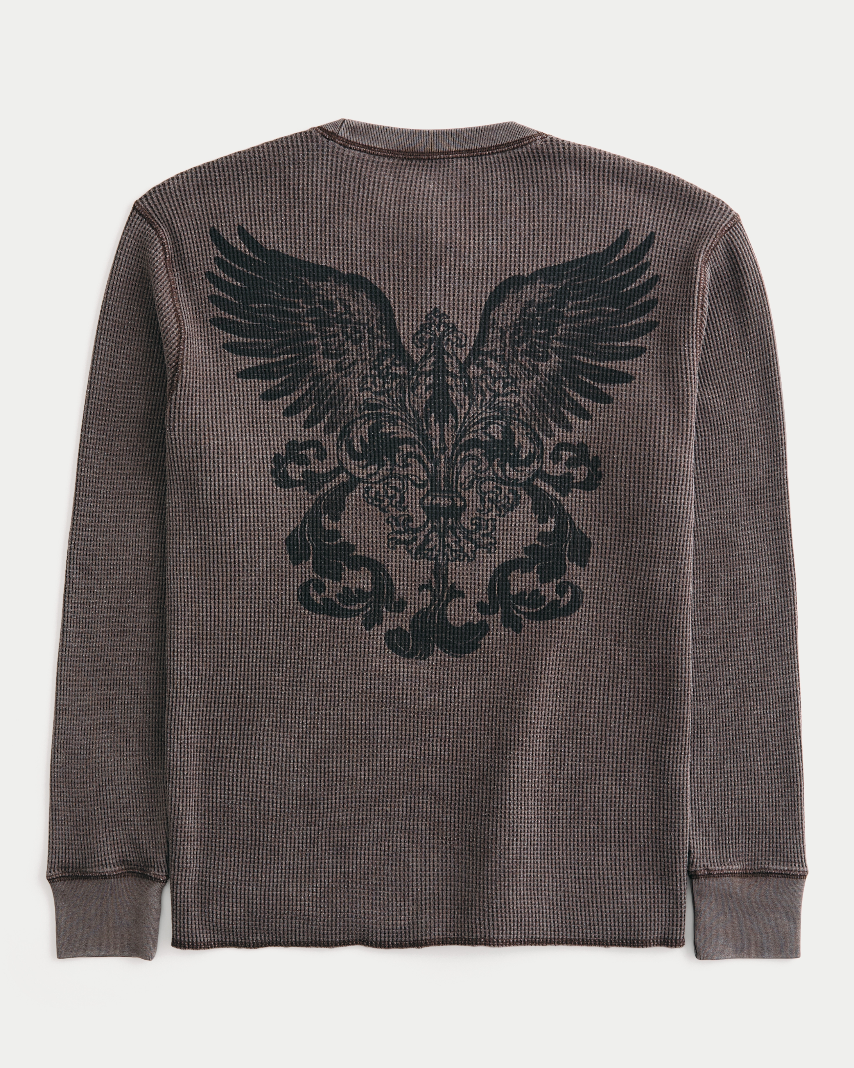 Long-Sleeve Thermal Angel Wings Graphic Tee