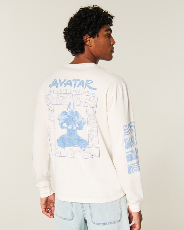 Relaxed Long-Sleeve Avatar: The Last Airbender Graphic Tee, Cream view 1