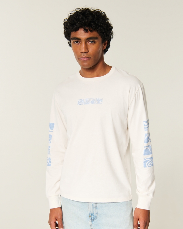 Relaxed Long-Sleeve Avatar: The Last Airbender Graphic Tee, Cream view 2