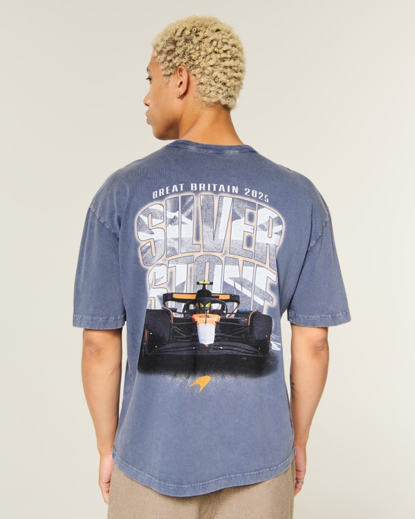 Boxy Cotton McLaren Racing Graphic Tee, Dark Blue view 1