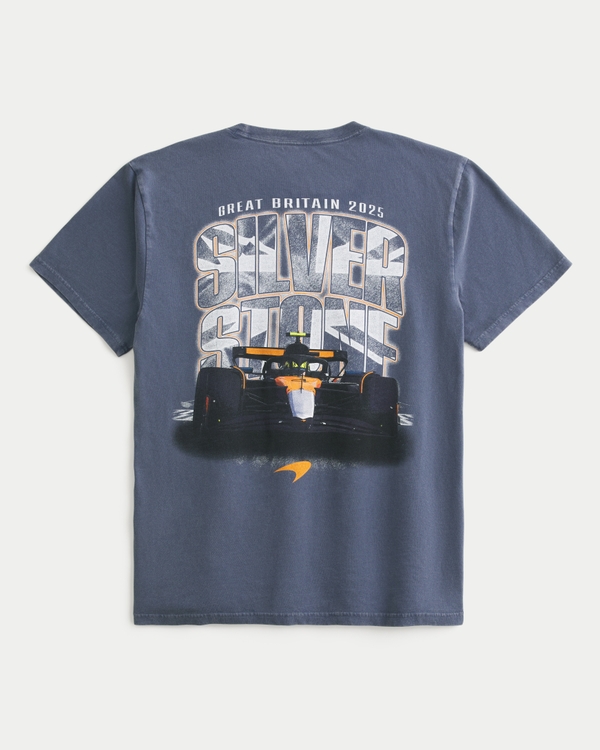 Boxy Cotton McLaren Racing Graphic Tee, Dark Blue view 1