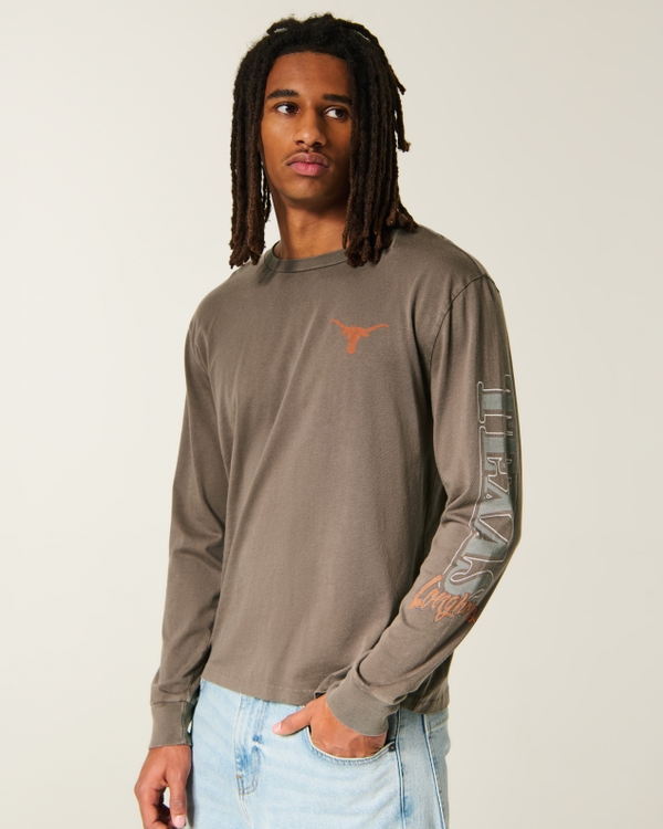 Relaxed Long-Sleeve University of Texas at Austin Longhorns Graphic Tee