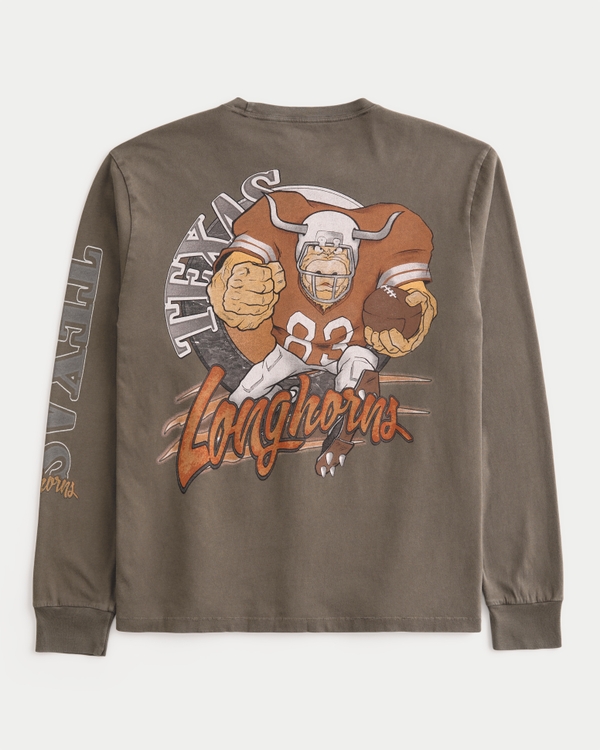 Relaxed Long-Sleeve University of Texas at Austin Longhorns Graphic Tee