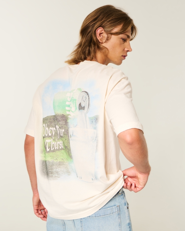 Boxy Sprite Graphic Tee, Cream view 2