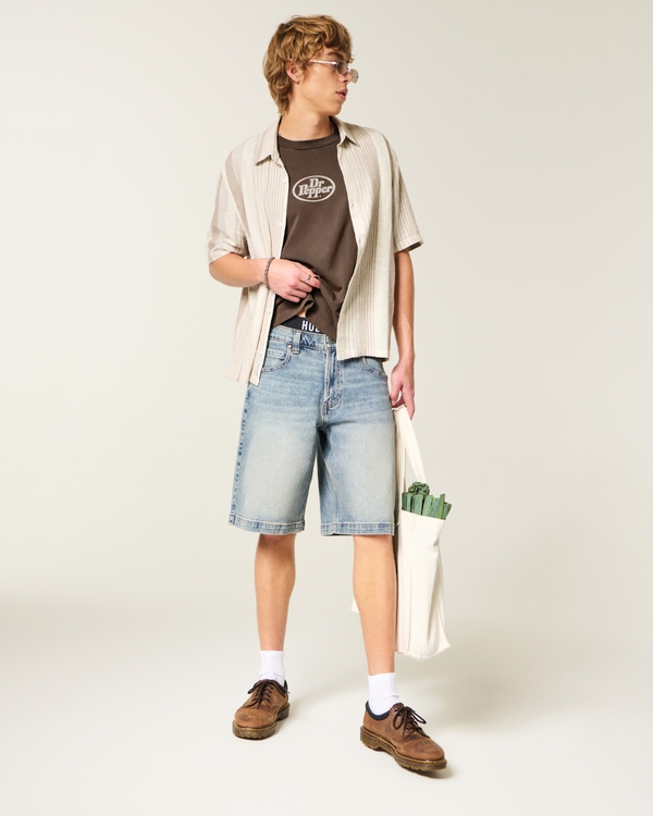 Boxy Dr Pepper Graphic Tee, Dark Brown view 1