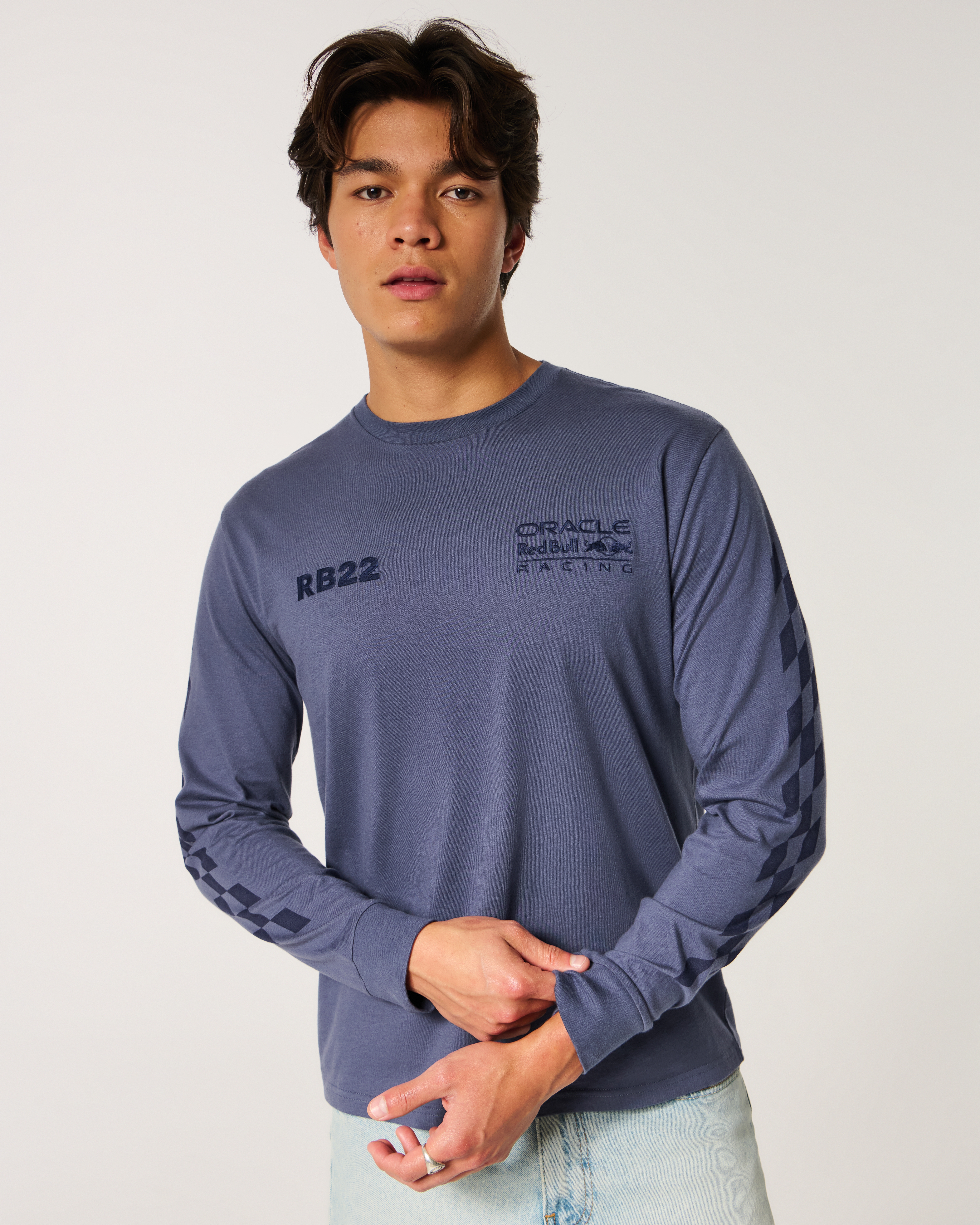 Relaxed Long-Sleeve Oracle Red Bull Racing Graphic Tee