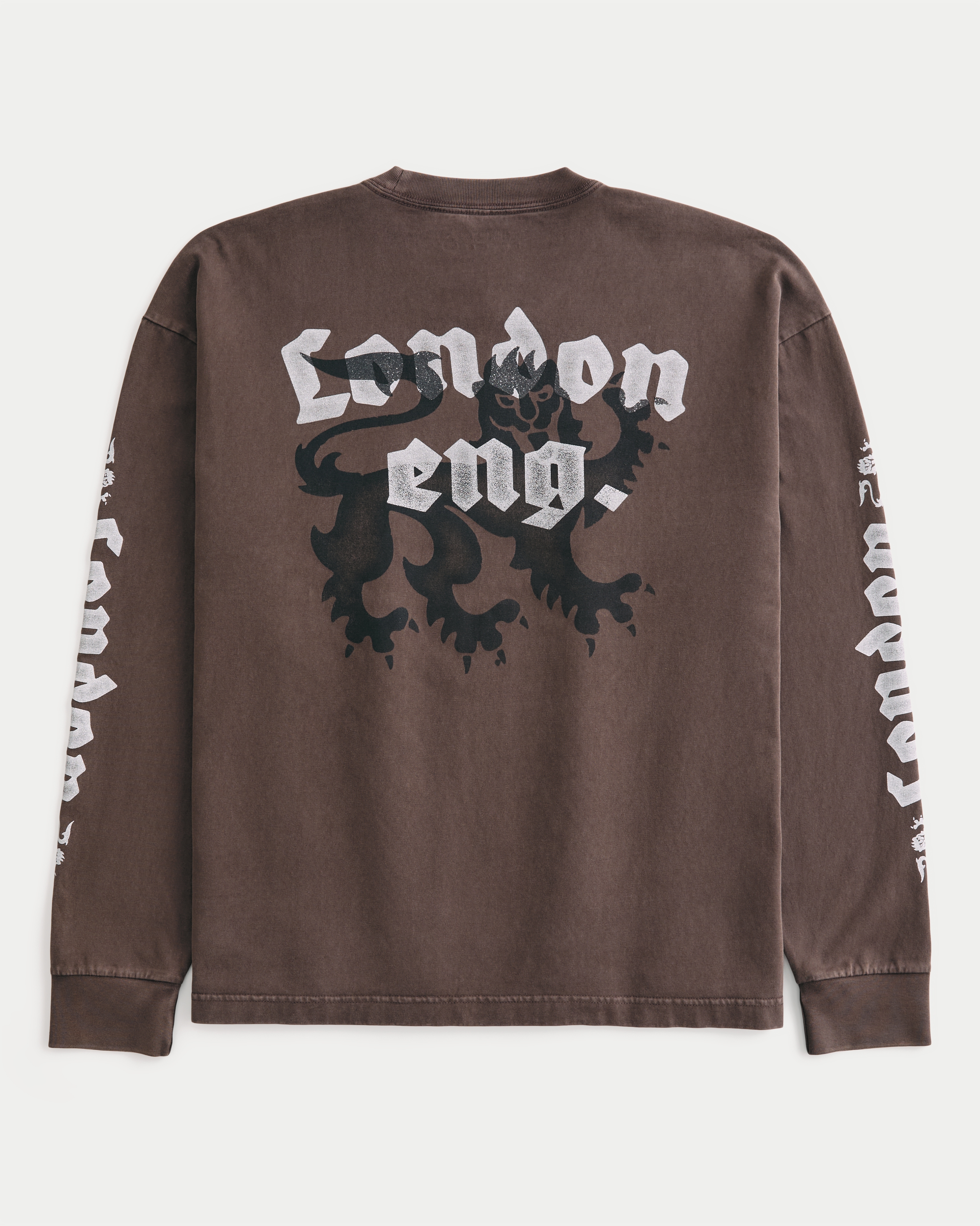 Boxy Heavyweight Long-Sleeve London Graphic Tee