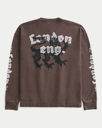 Men's Boxy Heavyweight Long-Sleeve Tokyo Graphic Tee | Men's Tops
