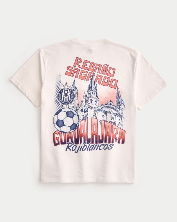 C.D. Guadalajara Graphic Tee, Cream view 1
