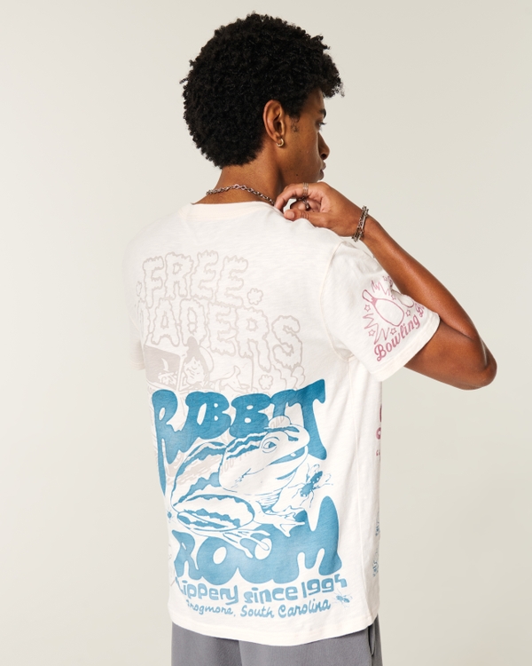 Relaxed Mixed Graphic Tee