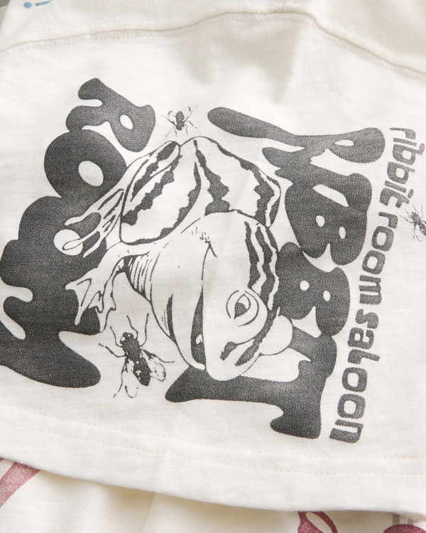 Relaxed Mixed Graphic Tee